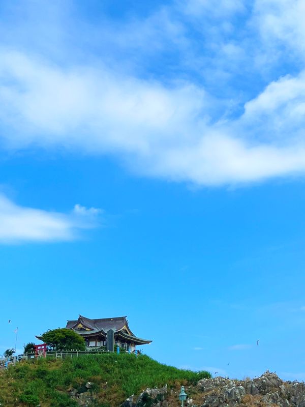 蕪島神社・空写真